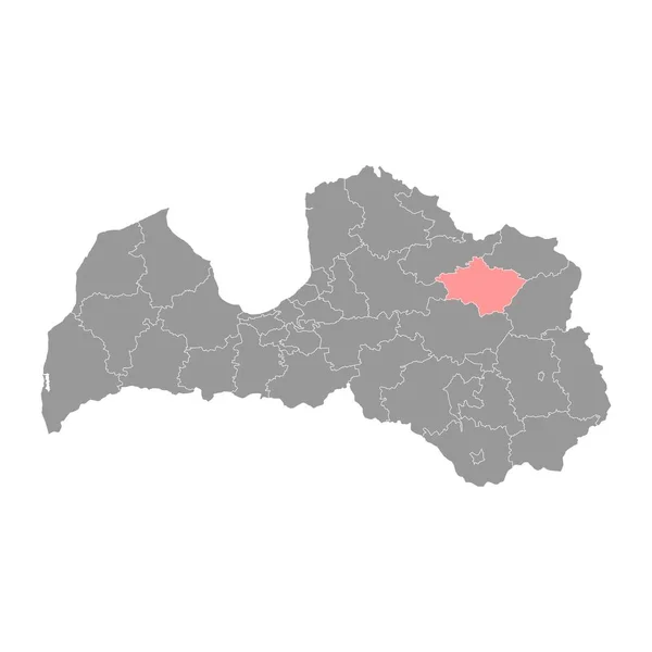 Karte Der Gemeinde Gulbene Verwaltungseinheit Von Lettland Vektorillustration — Stockvektor