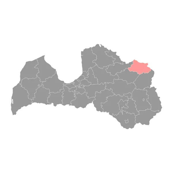 Aluksne Municipality Map Адміністративний Поділ Латвії Приклад Вектора — стоковий вектор