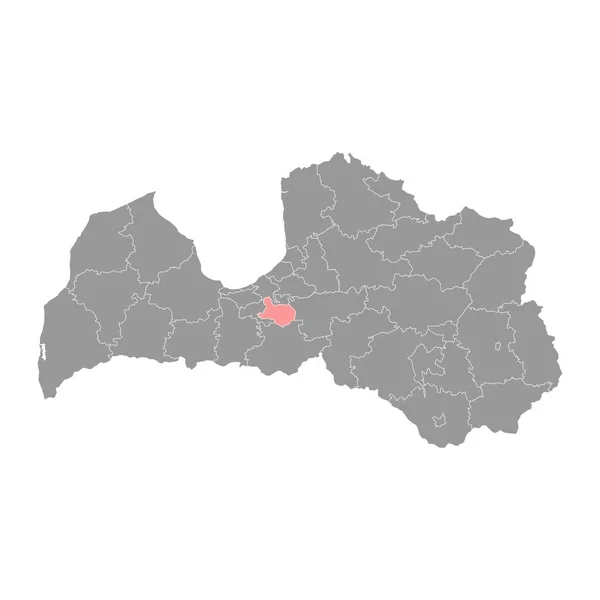 Karte Der Gemeinde Kekava Verwaltungseinheit Von Lettland Vektorillustration — Stockvektor