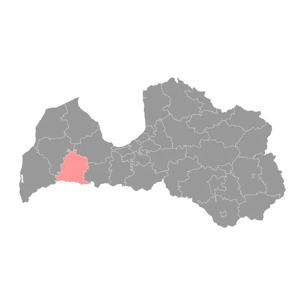 Saldus District Map 라트비아의 일러스트 — 스톡 벡터