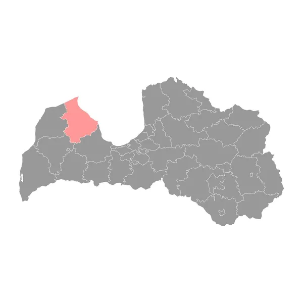 Talsi Distriktskarta Lettlands Administrativa Indelning Vektorillustration — Stock vektor