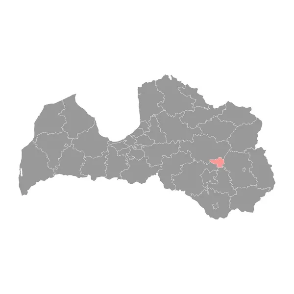 Χάρτης Του Δήμου Varakjani Διοικητική Διαίρεση Της Λετονίας Εικονογράφηση Διανύσματος — Διανυσματικό Αρχείο