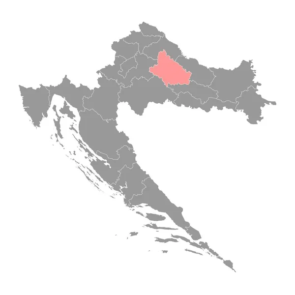 Brod Posavina Map Subdivision Croatia Приклад Вектора — стоковий вектор