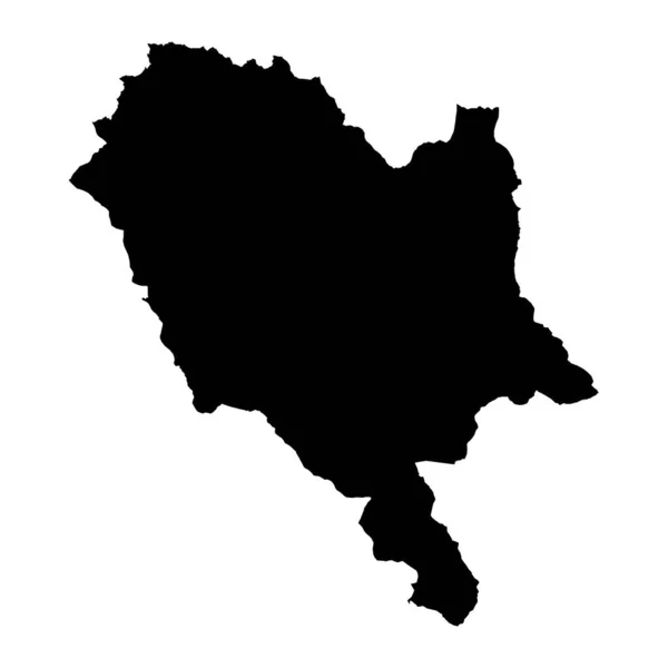 Χάρτης Νομού Αργυρόκαστρου Διοικητικές Υποδιαιρέσεις Της Αλβανίας Εικονογράφηση Διανύσματος — Διανυσματικό Αρχείο