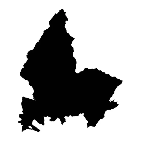 Νομαρχιακός Χάρτης Σκόντερ Διοικητικές Υποδιαιρέσεις Της Αλβανίας Εικονογράφηση Διανύσματος — Διανυσματικό Αρχείο