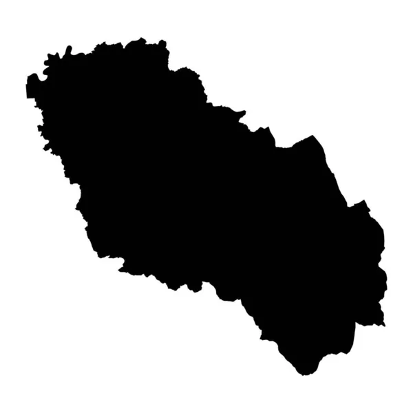 Karte Des Komitats Berat Verwaltungseinheit Albaniens Vektorillustration — Stockvektor