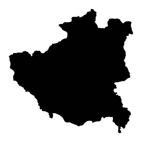 Diber Ilçe Haritası Arnavutluk Idari Bölümleri Vektör Illüstrasyonu — Stok Vektör