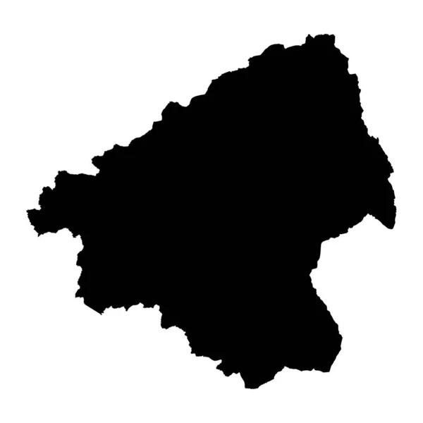 Elbasan County Map Administrative Subdivisions Albania Vector Illustration — Stock Vector