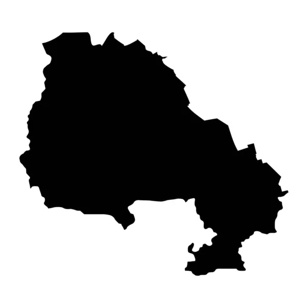 Mapa Distrito North Banat Distrito Administrativo Sérvia Ilustração Vetorial —  Vetores de Stock