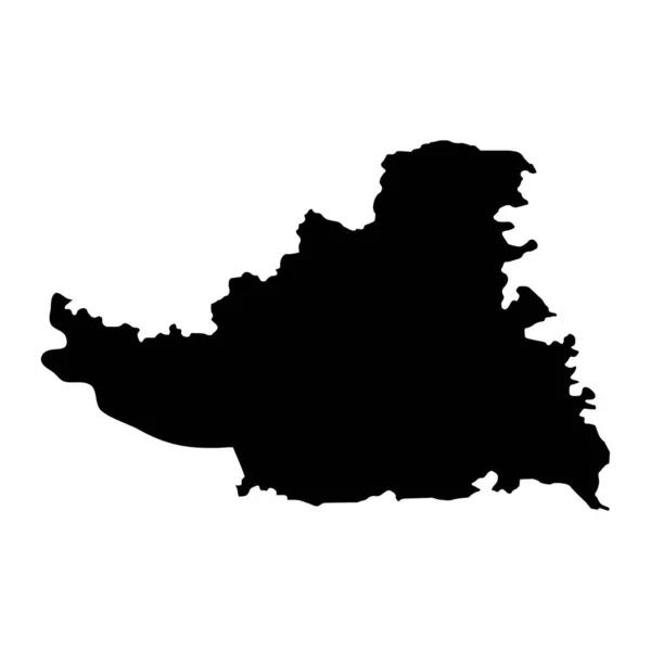 Χάρτης Περιοχής South Backa Διοικητική Περιφέρεια Της Σερβίας Εικονογράφηση Διανύσματος — Διανυσματικό Αρχείο