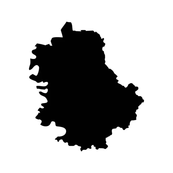 Χάρτης Περιοχής West Backa Διοικητική Περιφέρεια Της Σερβίας Εικονογράφηση Διανύσματος — Διανυσματικό Αρχείο