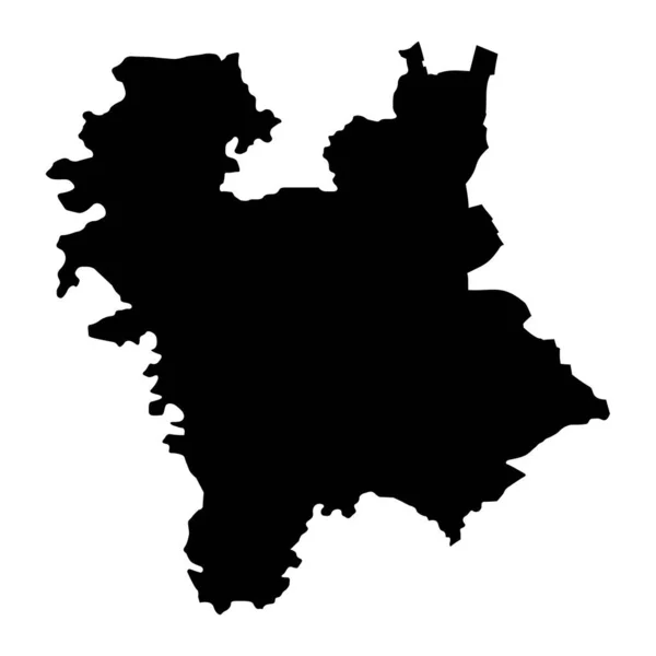 Central Banat Mapa Del Distrito Serbia Ilustración Vectorial — Vector de stock