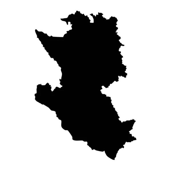 Mapa Distrito Zlatibor Distrito Administrativo Sérvia Ilustração Vetorial —  Vetores de Stock