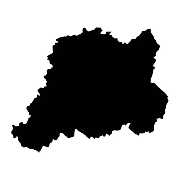 Mapa Distrito Pcinja Distrito Administrativo Sérvia Ilustração Vetorial — Vetor de Stock