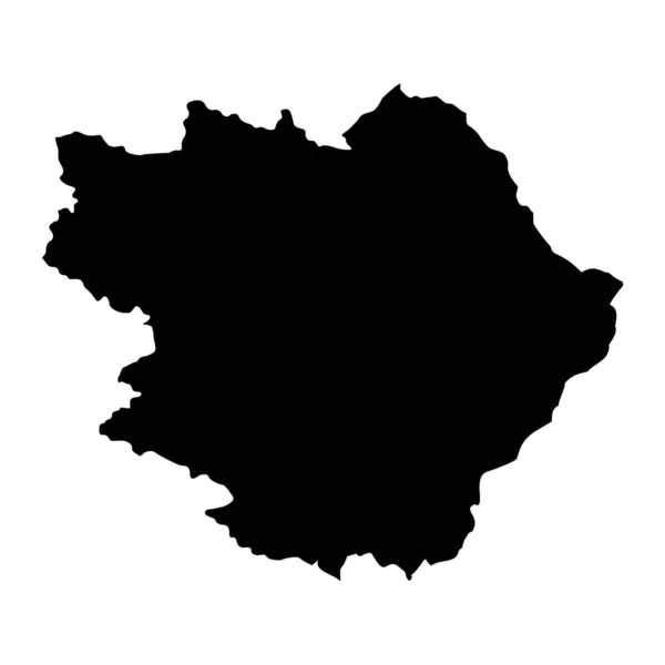 Mapa Distrito Pirot Distrito Administrativo Sérvia Ilustração Vetorial —  Vetores de Stock