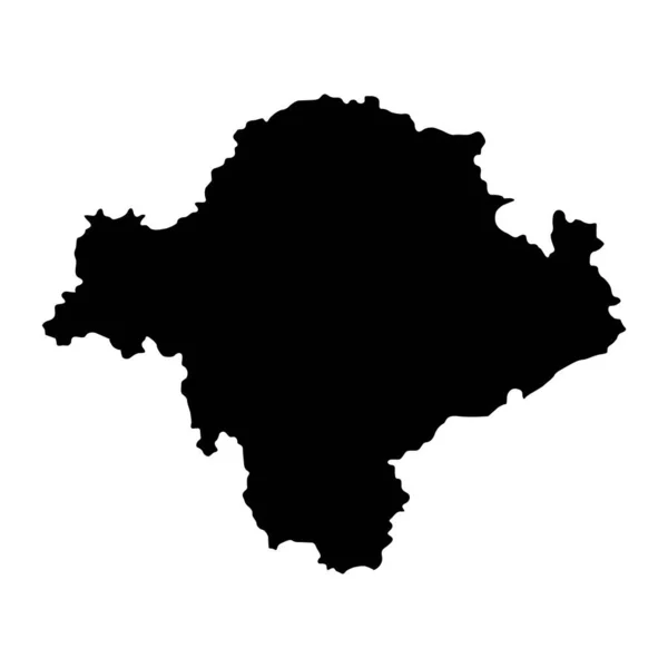 Χάρτης Περιοχής Τοπλίκα Διοικητική Περιφέρεια Σερβίας Εικονογράφηση Διανύσματος — Διανυσματικό Αρχείο