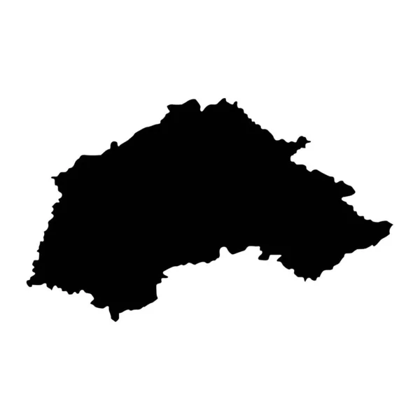 Χάρτης Περιοχής Jablanica Διοικητική Περιφέρεια Σερβίας Εικονογράφηση Διανύσματος — Διανυσματικό Αρχείο