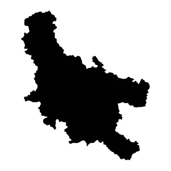 Mapa Distrito Nisava Distrito Administrativo Sérvia Ilustração Vetorial —  Vetores de Stock
