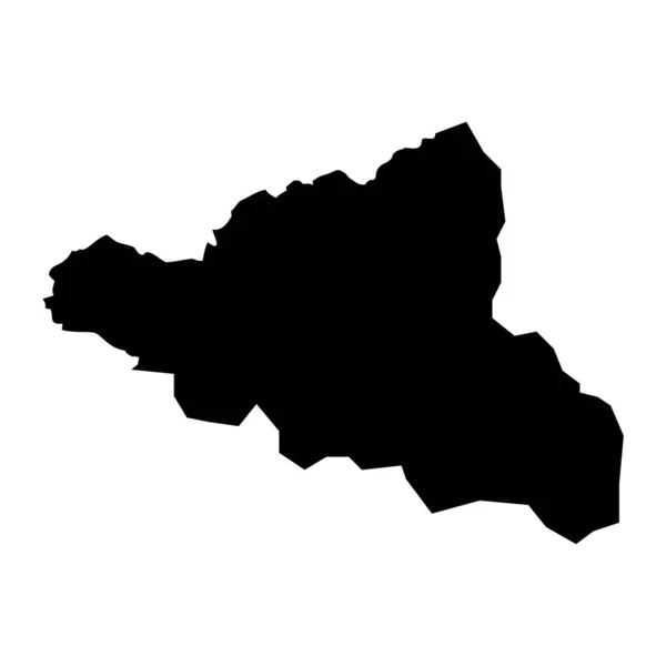 Karte Des Bezirks Peja Bezirke Des Kosovo Vektorillustration — Stockvektor