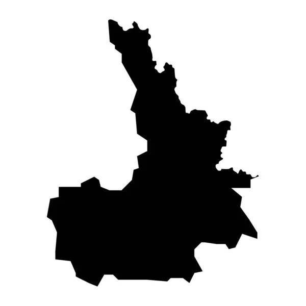 Приштинська Районна Карта Райони Косово Приклад Вектора — стоковий вектор