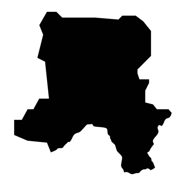Ferizajs Distriktskarta Kosovos Distrikt Vektorillustration — Stock vektor