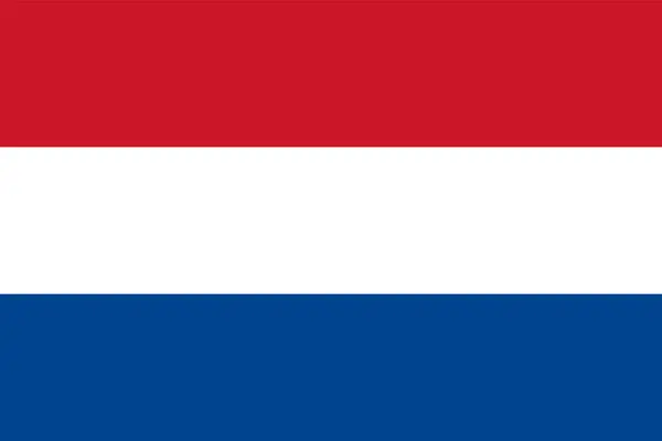 Bandera Los Países Bajos Colores Oficiales Proporción Ilustración Vectorial — Archivo Imágenes Vectoriales