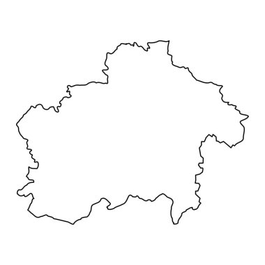 Rapla ilçe haritası, Estonya 'nın devlet idari alt birimi. Vektör illüstrasyonu.