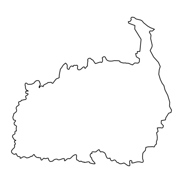Mapa Hrabství Polva Subdivize Státní Správy Estonska Vektorová Ilustrace — Stockový vektor