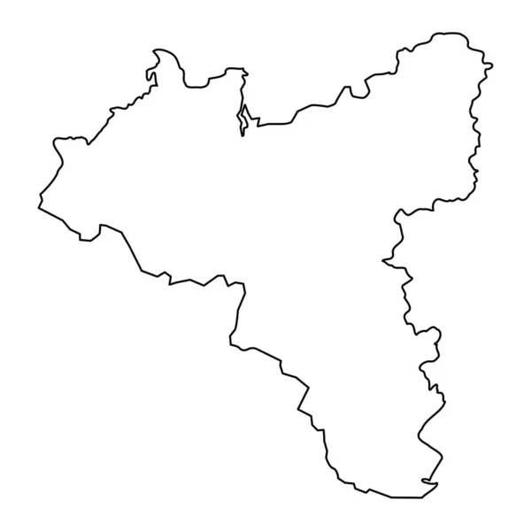 Mapa Condado Valga Subdivisão Administrativa Estadual Estônia Ilustração Vetorial — Vetor de Stock