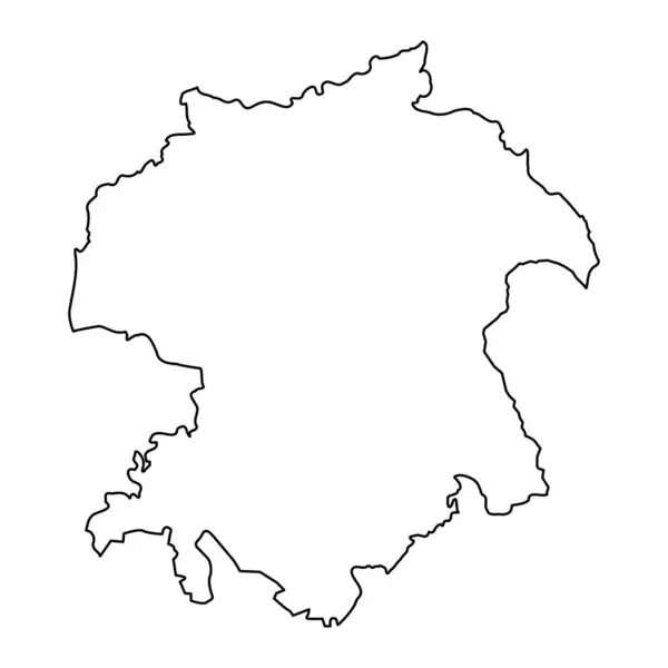 Карта Вильяндиского Уезда Административно Государственного Деления Эстонии Векторная Иллюстрация — стоковый вектор