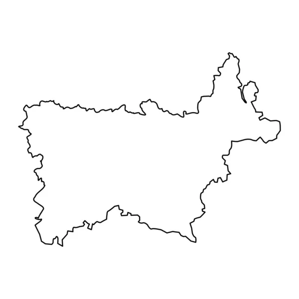 Mappa Della Contea Voru Suddivisione Amministrativa Statale Dell Estonia Illustrazione — Vettoriale Stock