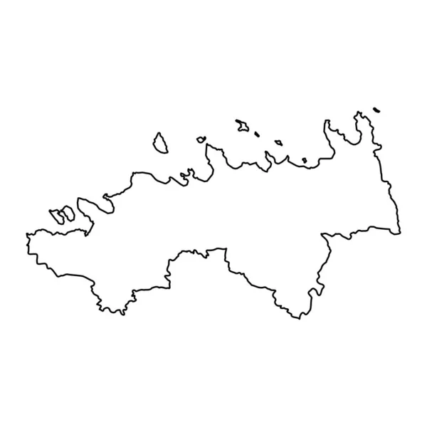 Harju Megye Térképe Észtország Közigazgatási Alkörzete Vektorillusztráció — Stock Vector