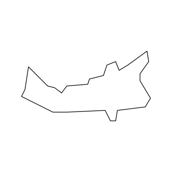 Карта Острова Принца Едуарда Провінція Канада Приклад Вектора — стоковий вектор