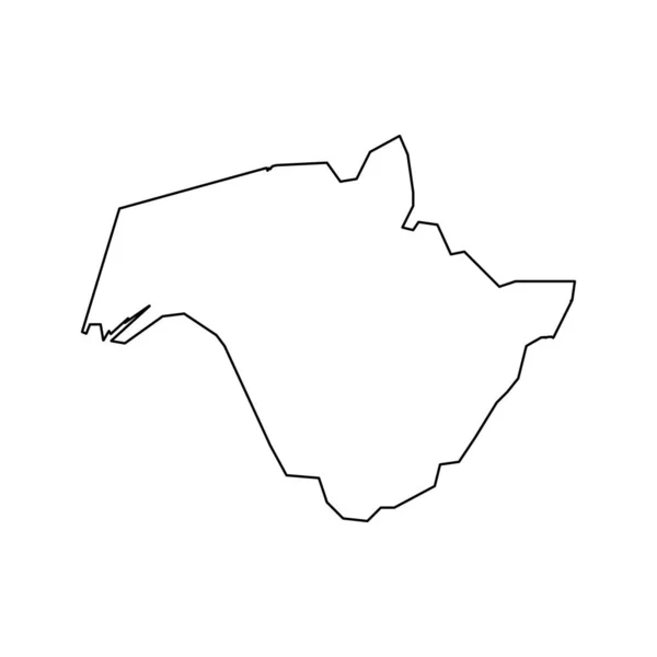 カナダのニューブランズウィック州の地図 ベクターイラスト — ストックベクタ