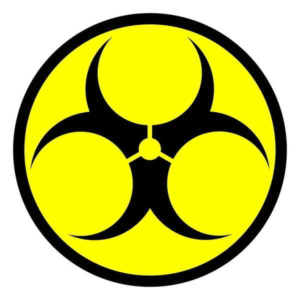 Біогазовий Знак Обережності Символ Небезпеки Спричинений Біологічними Мікроорганізмами Вірусом Або — стоковий вектор