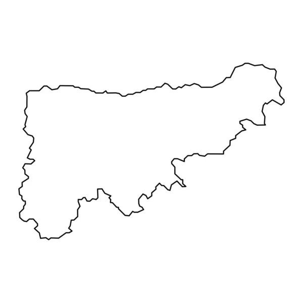 Komarom Esztergom Mapa Del Condado Distrito Administrativo Hungría Ilustración Vectorial — Vector de stock