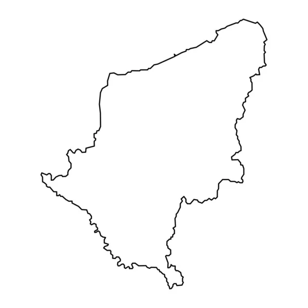 Somogy Ilçesi Haritası Macaristan Idari Bölgesi Vektör Illüstrasyonu — Stok Vektör