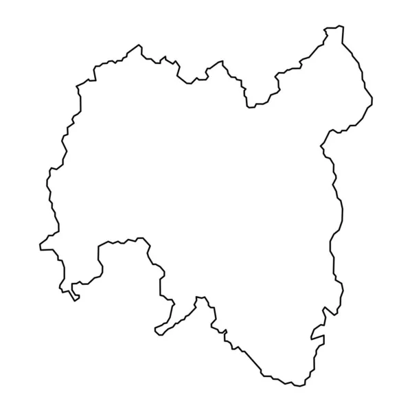Landkarte Des Komitats Tolna Landkreis Von Ungarn Vektorillustration — Stockvektor