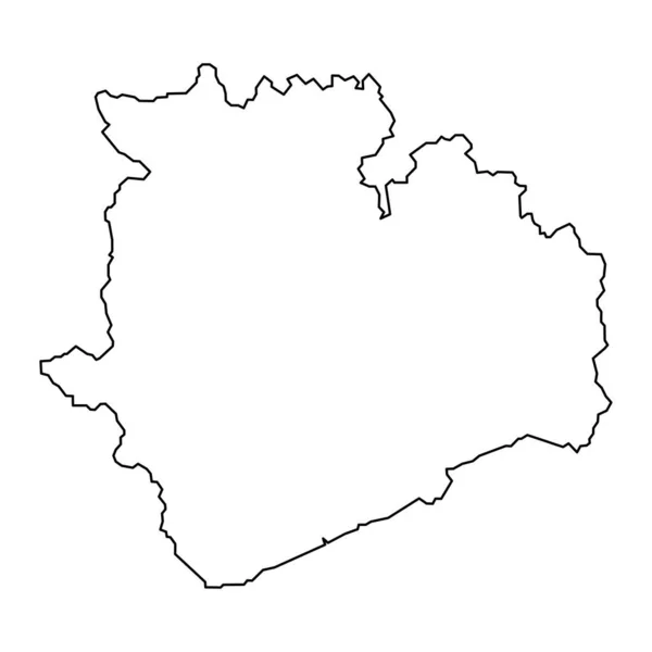 Карта Графства Веспрем Административный Район Венгрии Векторная Иллюстрация — стоковый вектор