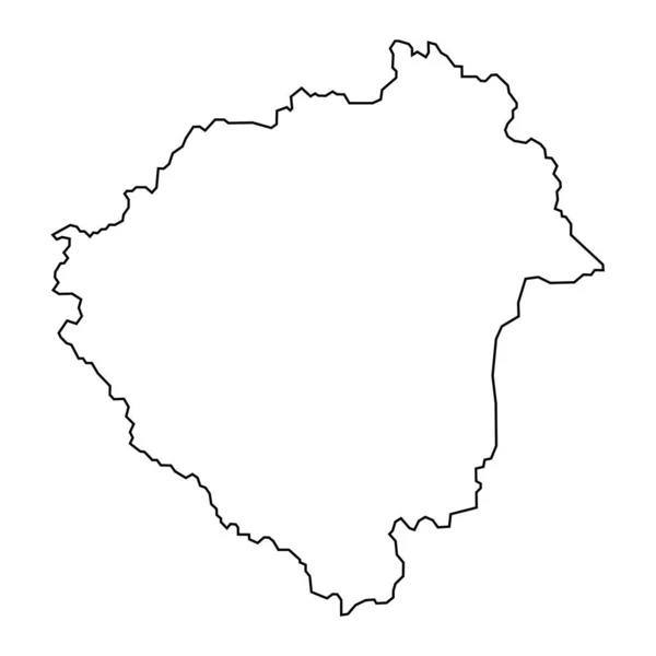 Mappa Della Contea Zala Distretto Amministrativo Dell Ungheria Illustrazione Vettoriale — Vettoriale Stock