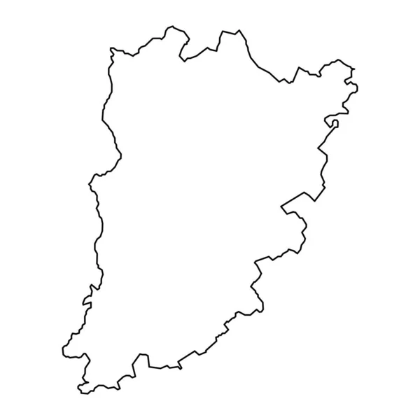 Bacs Kiskun Mapa Condado Distrito Administrativo Hungria Ilustração Vetorial — Vetor de Stock