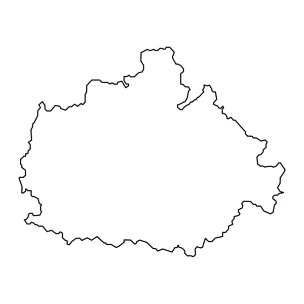 Карта Округа Баранья Административный Район Венгрии Векторная Иллюстрация — стоковый вектор