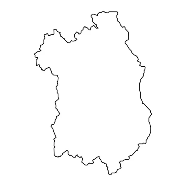 ユダヤ人郡地図 ハンガリーの行政区 ベクターイラスト — ストックベクタ