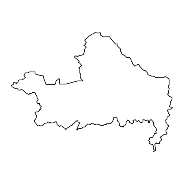 Mappa Della Contea Gyor Moson Sopron Distretto Amministrativo Dell Ungheria — Vettoriale Stock