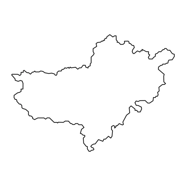 Karte Des Kreises Nograd Landkreis Von Ungarn Vektorillustration — Stockvektor