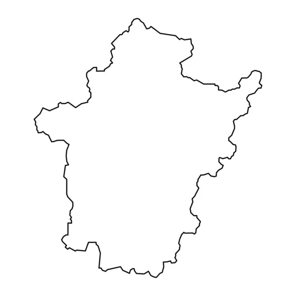 Мапа Округу Бекс Адміністративний Район Угорщини Приклад Вектора — стоковий вектор