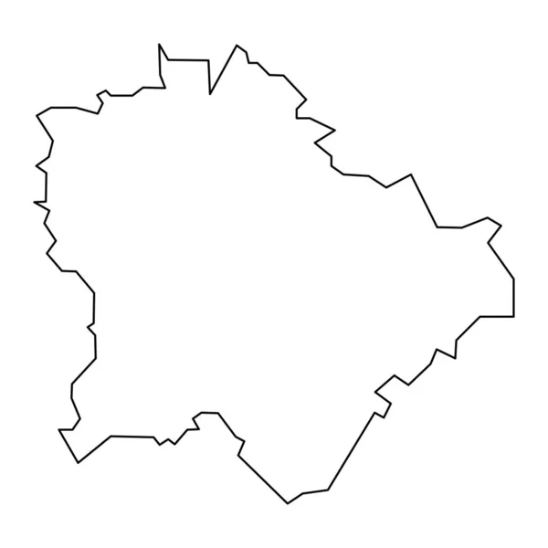Карта Будапешта Административный Район Венгрии Векторная Иллюстрация — стоковый вектор