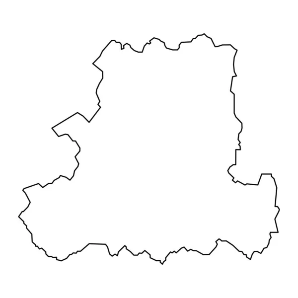 Карта Округа Чонград Административный Округ Венгрии Векторная Иллюстрация — стоковый вектор