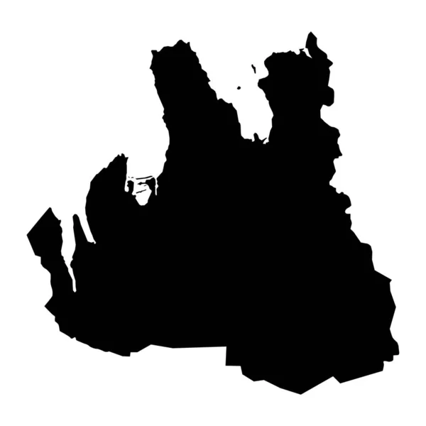 西北区地图 冰岛行政区 矢量说明 — 图库矢量图片