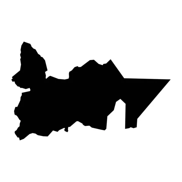 Güney Yarımadası Haritası Zlanda Idari Bölgesi Vektör Illüstrasyonu — Stok Vektör